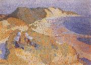 Jan Toorop The Dunes and the Sea at Zoutlande Spain oil painting artist